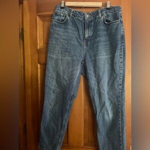 Topshop Blue Relaxed Jeans